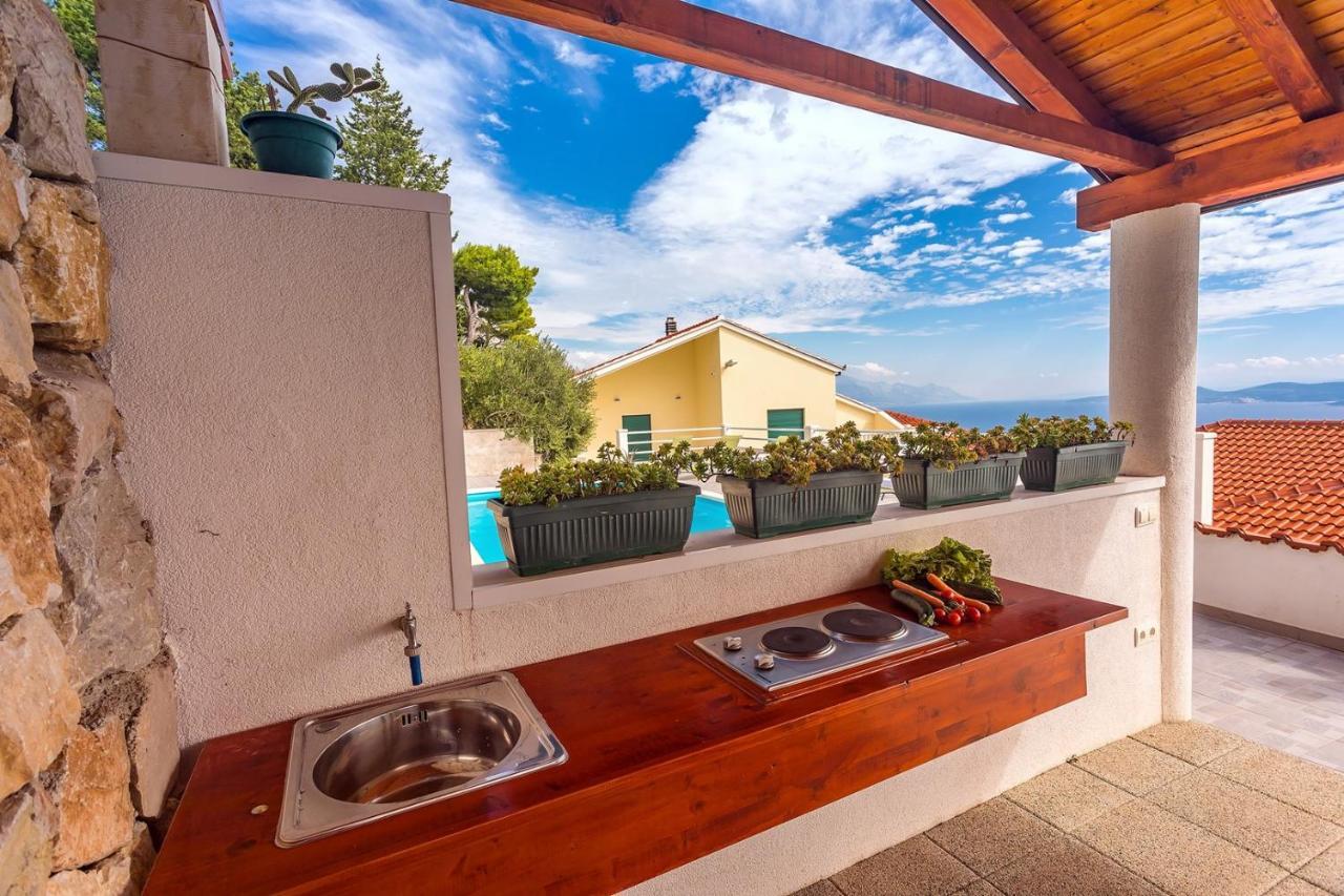 Villa Maslina, With Private 32M2Pool, Panoramic Views On 100Km Coastline, 12 Pax Lokva Rogoznica Exterior foto