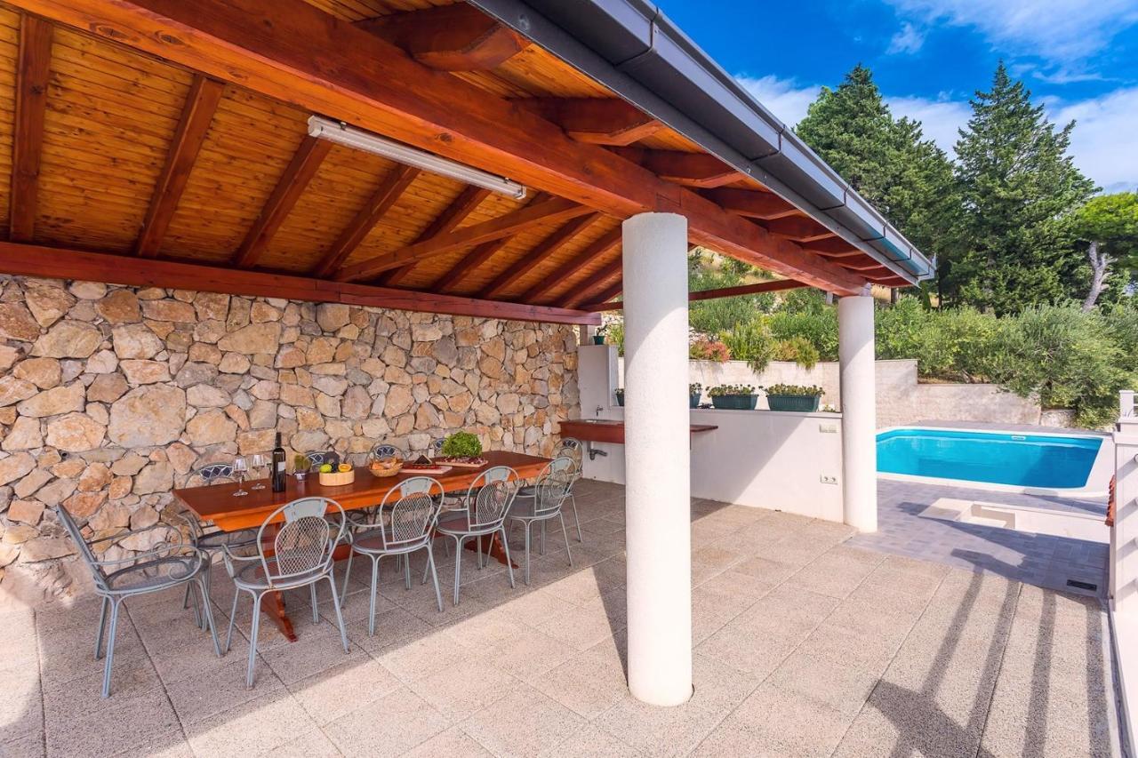 Villa Maslina, With Private 32M2Pool, Panoramic Views On 100Km Coastline, 12 Pax Lokva Rogoznica Exterior foto