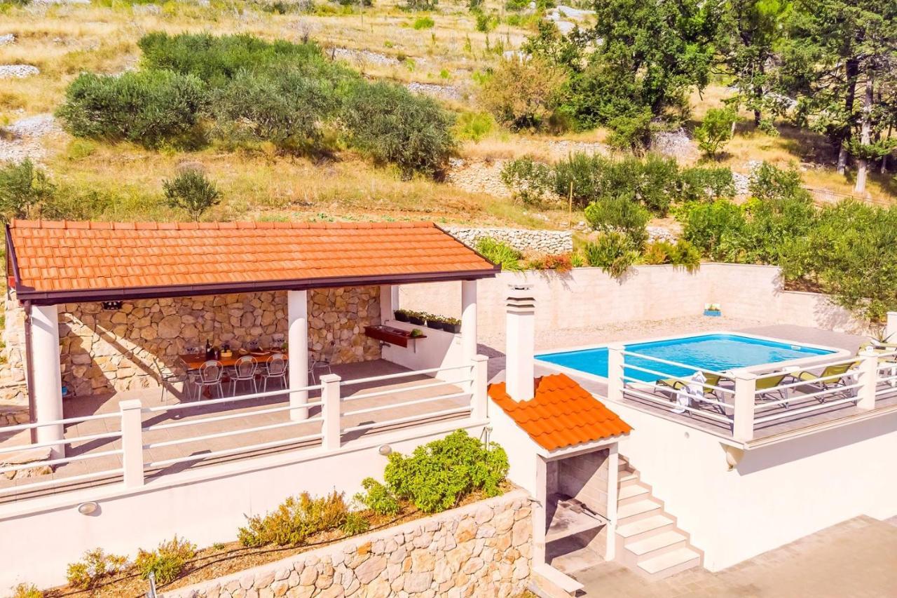 Villa Maslina, With Private 32M2Pool, Panoramic Views On 100Km Coastline, 12 Pax Lokva Rogoznica Exterior foto